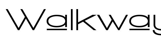 Walkway Upper Expand Bold Font