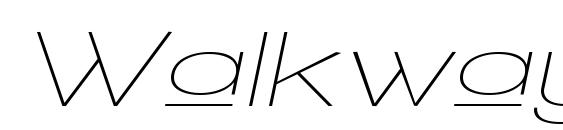 Walkway Upper Oblique Expand Font