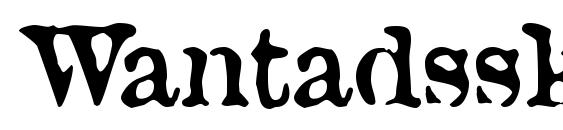 Wantadssk font, free Wantadssk font, preview Wantadssk font