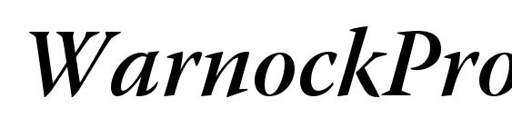 WarnockPro SemiboldItSubh Font, Beautiful Fonts