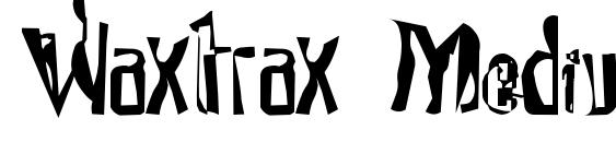 Waxtrax Medium font, free Waxtrax Medium font, preview Waxtrax Medium font