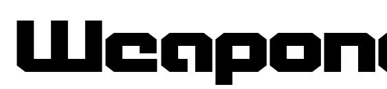 Weaponeer Expanded Font