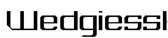 шрифт Wedgiessk regular, бесплатный шрифт Wedgiessk regular, предварительный просмотр шрифта Wedgiessk regular