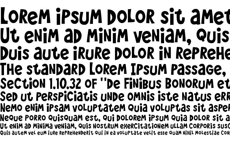 specimens WeeBairn Regular font, sample WeeBairn Regular font, an example of writing WeeBairn Regular font, review WeeBairn Regular font, preview WeeBairn Regular font, WeeBairn Regular font