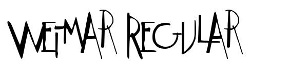 Weimar Regular font, free Weimar Regular font, preview Weimar Regular font