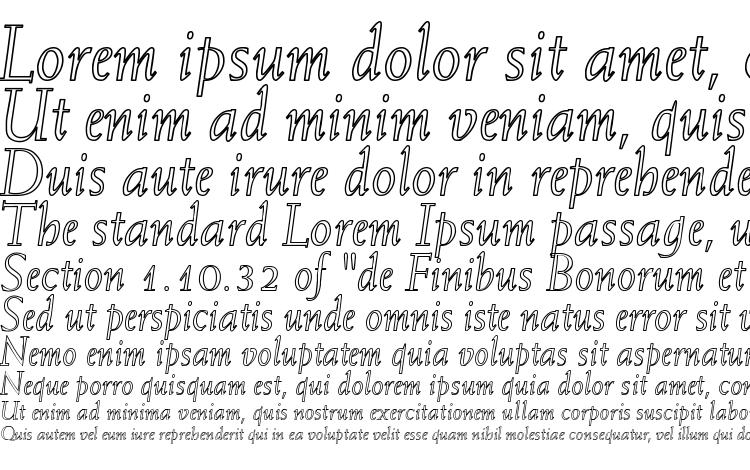 specimens Weiss Italic Hollow font, sample Weiss Italic Hollow font, an example of writing Weiss Italic Hollow font, review Weiss Italic Hollow font, preview Weiss Italic Hollow font, Weiss Italic Hollow font