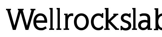 шрифт Wellrockslabbold, бесплатный шрифт Wellrockslabbold, предварительный просмотр шрифта Wellrockslabbold