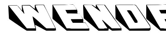 шрифт WENDELINE Regular, бесплатный шрифт WENDELINE Regular, предварительный просмотр шрифта WENDELINE Regular