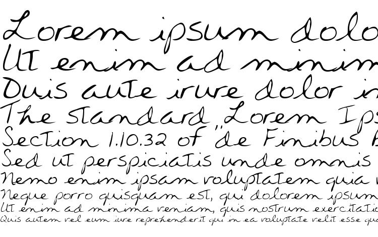 specimens Wendyshand font, sample Wendyshand font, an example of writing Wendyshand font, review Wendyshand font, preview Wendyshand font, Wendyshand font