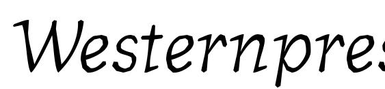 шрифт Westernpressssk italic, бесплатный шрифт Westernpressssk italic, предварительный просмотр шрифта Westernpressssk italic