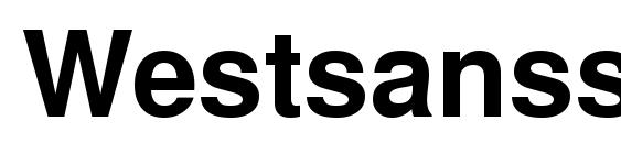 Westsansssk bold Font
