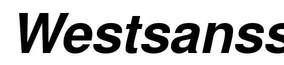 Westsansssk bolditalic Font