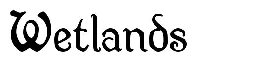 шрифт Wetlands, бесплатный шрифт Wetlands, предварительный просмотр шрифта Wetlands