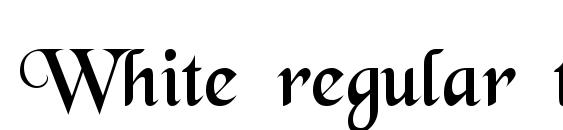 шрифт White regular ttnorm, бесплатный шрифт White regular ttnorm, предварительный просмотр шрифта White regular ttnorm