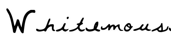 Whitemouse Font, Handwriting Fonts