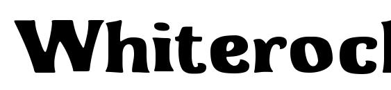 Whiterock Regular Font