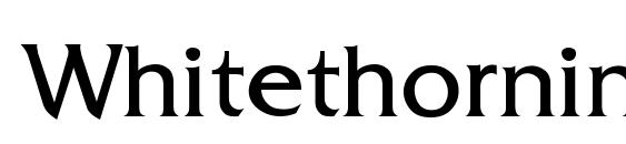 Whitethornin Thin Font