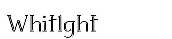 шрифт Whitlght, бесплатный шрифт Whitlght, предварительный просмотр шрифта Whitlght