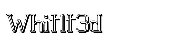 шрифт Whitlt3d, бесплатный шрифт Whitlt3d, предварительный просмотр шрифта Whitlt3d