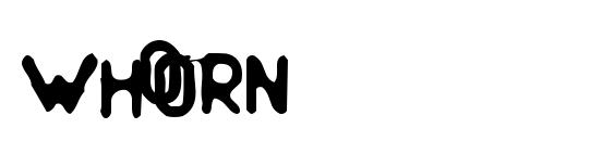 шрифт Whorn, бесплатный шрифт Whorn, предварительный просмотр шрифта Whorn