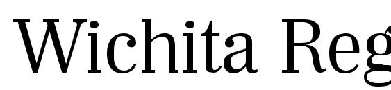 шрифт Wichita Regular, бесплатный шрифт Wichita Regular, предварительный просмотр шрифта Wichita Regular