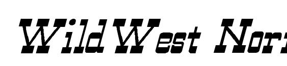 шрифт WildWest Normal Italic, бесплатный шрифт WildWest Normal Italic, предварительный просмотр шрифта WildWest Normal Italic