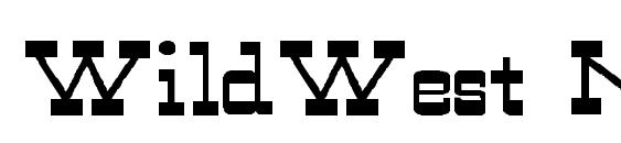 шрифт WildWest Normal Wd, бесплатный шрифт WildWest Normal Wd, предварительный просмотр шрифта WildWest Normal Wd