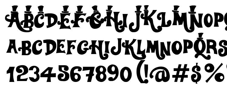 glyphs WillyWonka font, сharacters WillyWonka font, symbols WillyWonka font, character map WillyWonka font, preview WillyWonka font, abc WillyWonka font, WillyWonka font
