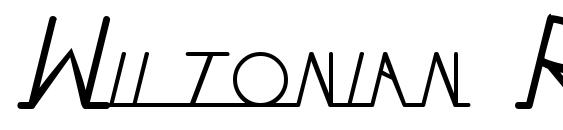 Wiltonian Regular Font