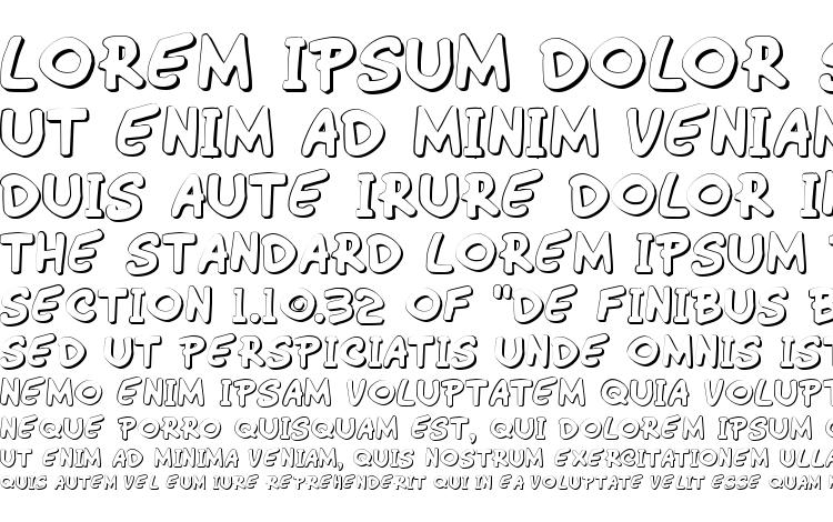 specimens Wimp Out 3D font, sample Wimp Out 3D font, an example of writing Wimp Out 3D font, review Wimp Out 3D font, preview Wimp Out 3D font, Wimp Out 3D font