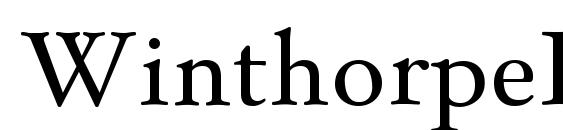 WinthorpeRg Regular Font