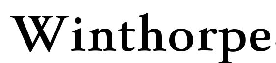 шрифт WinthorpeSb Regular, бесплатный шрифт WinthorpeSb Regular, предварительный просмотр шрифта WinthorpeSb Regular