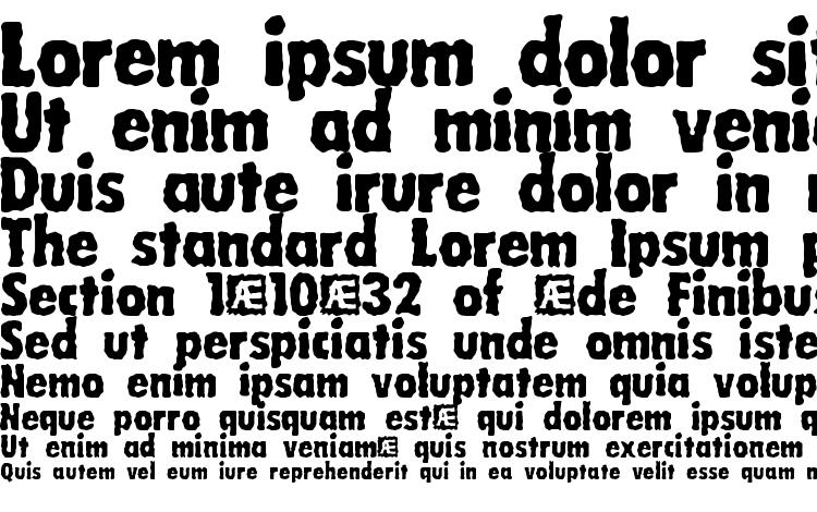 specimens Wobbly BRK font, sample Wobbly BRK font, an example of writing Wobbly BRK font, review Wobbly BRK font, preview Wobbly BRK font, Wobbly BRK font