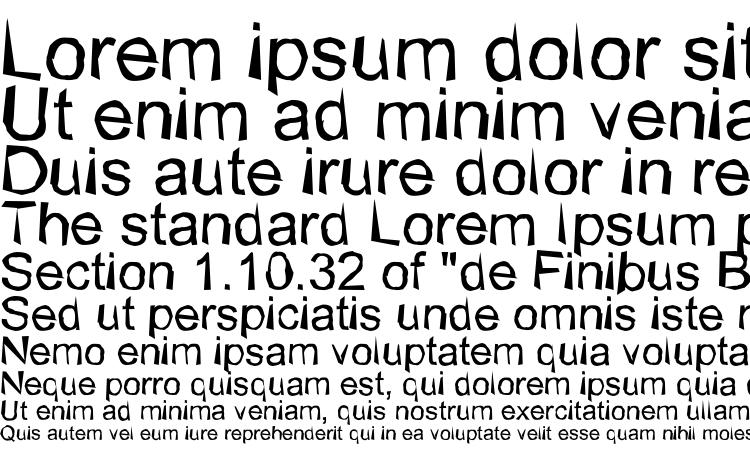 specimens Wobbly normal font, sample Wobbly normal font, an example of writing Wobbly normal font, review Wobbly normal font, preview Wobbly normal font, Wobbly normal font