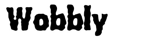 Wobbly font, free Wobbly font, preview Wobbly font