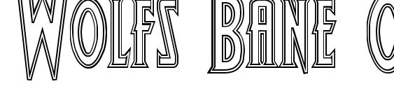Wolfs Bane Outline font, free Wolfs Bane Outline font, preview Wolfs Bane Outline font