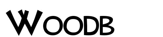 Woodb font, free Woodb font, preview Woodb font