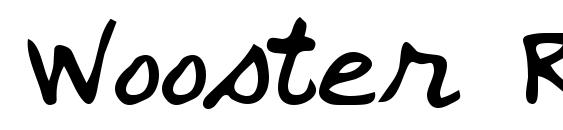 Wooster Regular font, free Wooster Regular font, preview Wooster Regular font