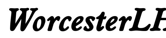 Шрифт WorcesterLH Bold Italic
