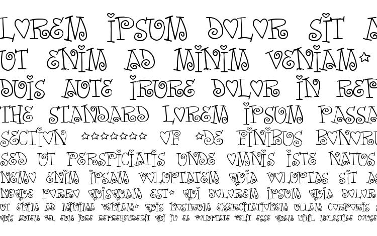 specimens Words of love font, sample Words of love font, an example of writing Words of love font, review Words of love font, preview Words of love font, Words of love font
