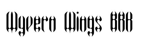 Wyvern Wings BRK font, free Wyvern Wings BRK font, preview Wyvern Wings BRK font