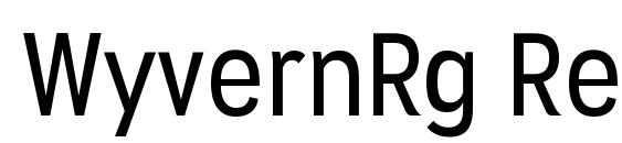 шрифт WyvernRg Regular, бесплатный шрифт WyvernRg Regular, предварительный просмотр шрифта WyvernRg Regular