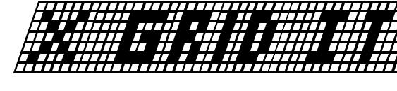 X Grid Italic Font