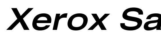 Xerox Sans Serif Wide Bold Oblique Font