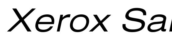 Шрифт Xerox Sans Serif Wide Oblique