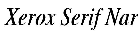 Xerox Serif Narrow Italic Font