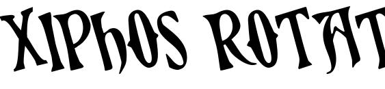 Xiphos Rotated Font