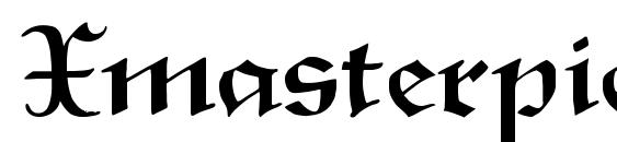 шрифт Xmasterpieceregular, бесплатный шрифт Xmasterpieceregular, предварительный просмотр шрифта Xmasterpieceregular