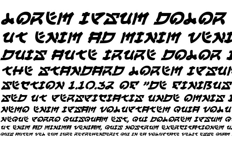 specimens Yama Moto Italic font, sample Yama Moto Italic font, an example of writing Yama Moto Italic font, review Yama Moto Italic font, preview Yama Moto Italic font, Yama Moto Italic font