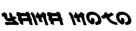 Yama Moto Leftalic font, free Yama Moto Leftalic font, preview Yama Moto Leftalic font